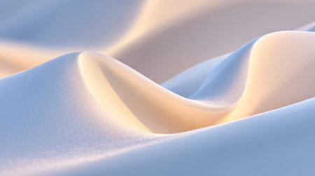 A Snow-Covered Landscape Bathed in Light. A.I.の素材