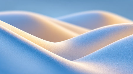 A Snow-Covered Landscape Bathed in Light. A.I.の素材