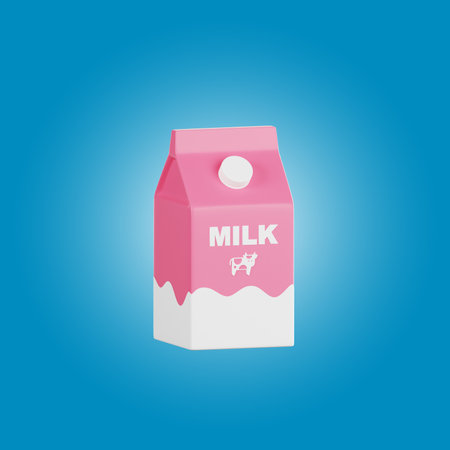 Milk 3d Illustrationの写真素材