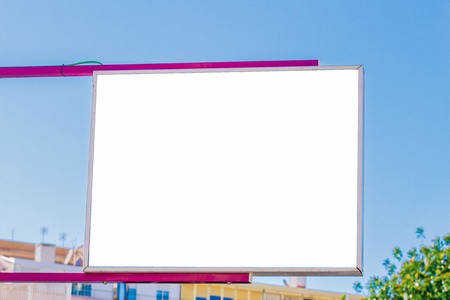 Rectangular shape mock up signboardの写真素材