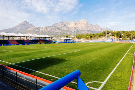 La Nucia, Spain, February 16, 2018: Sport center Ciutat Esportiva Camilo Cano in La Nucia, Spain.のeditorial素材