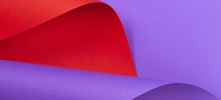 Abstract colorful background. Red violet purple color paper in geometric shapesの写真素材