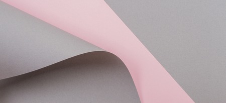 Abstract geometric shape gray and pink color paper background