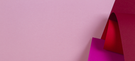 Abstract geometric shape pink grey color paper backgroundの写真素材