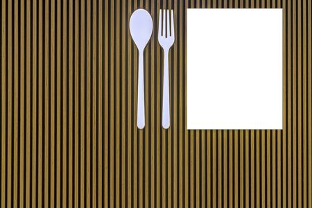 Mock up template. Big blank billboard outdoors, outdoor advertising board of restaurant, cafe, bar, pizzeriaの写真素材