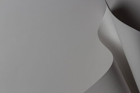 Abstract geometric shape gray color paper background