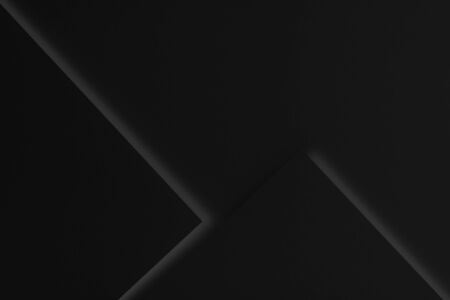 Abstract monochrome creative paper texture background. Minimal geometric shapes and lines in black color.の写真素材