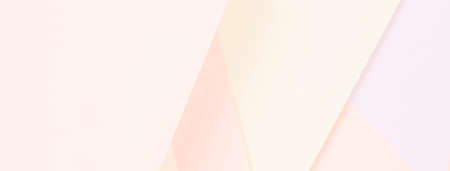 Abstract colored paper texture banner background. Minimal pastel colors geometric shapes and linesの写真素材