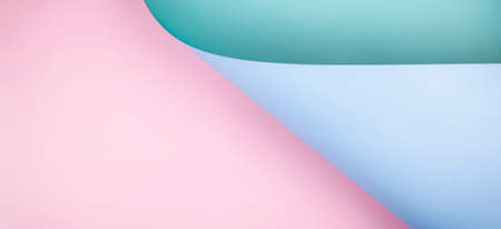 Abstract geometry composition background in pastel blue, pink, green colors with geometric shapes...