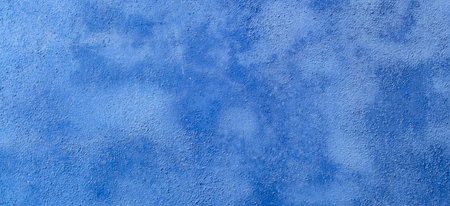 Blue concrete cement texture background. Abstract background of old blue painted concrete wall...