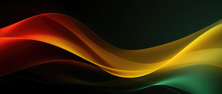Abstract geometric black, red, yellow, green color banner background. Black History Month color background with copy space for textの素材