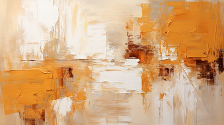 Abstract contemporary art background. Modern rough multicolored art painting texture. Pastel colors oil painting brushstroke, pallet knife paint on canvas in earthy colors. AI generativeの素材