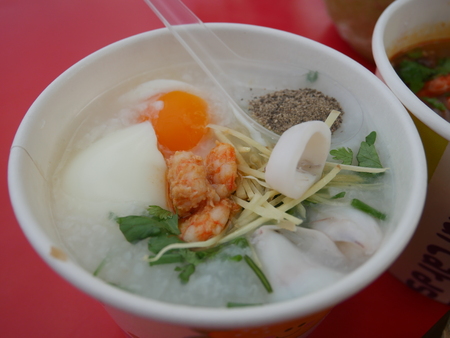 Shrimp porridge thaiの写真素材