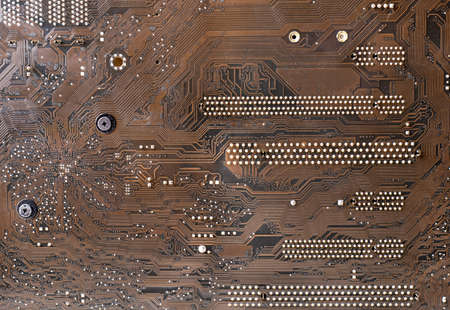 Textures, old motherboard schematics, streaks, soldering points.