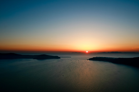 Santorini Sunset, Greek Islands, Aegean Sea