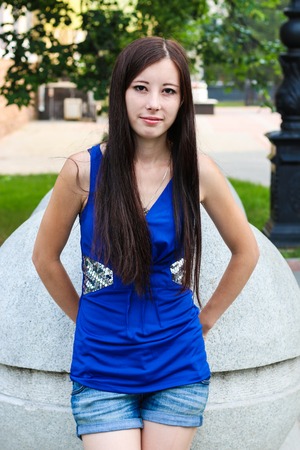 Portrait of an attractive girl for magazine cover.の写真素材