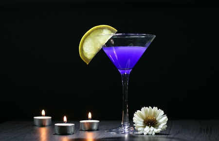 Still life with glasses of Martiniの写真素材