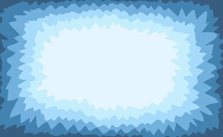 Winter frame background. Simple blue vector template. Frost illustration cold seasonのイラスト素材