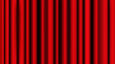 Red curtain bacground stage decoration. Vector realistic theatre show luxury vintage curtain. Graphic illustrationのイラスト素材
