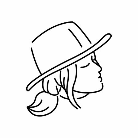 Beautiful Women Face Elegant Salon Logo Collection 3のイラスト素材