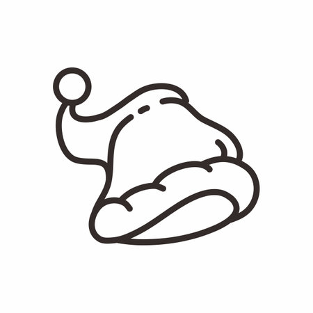 Christmas Santa Hat Collection 1のイラスト素材