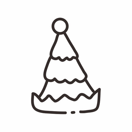 Christmas Santa Hatのイラスト素材