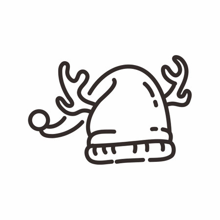 Christmas Santa Hatのイラスト素材