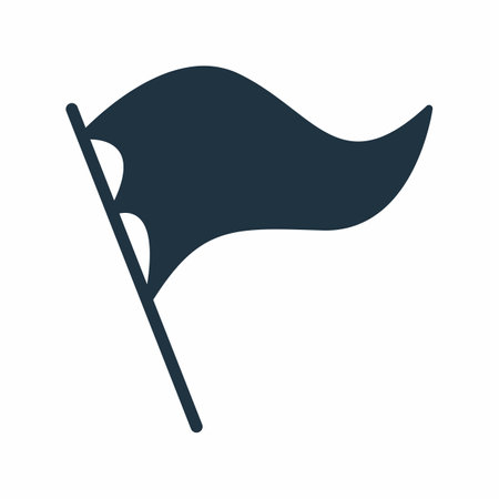 Flag Fluttering Flying Flagのイラスト素材