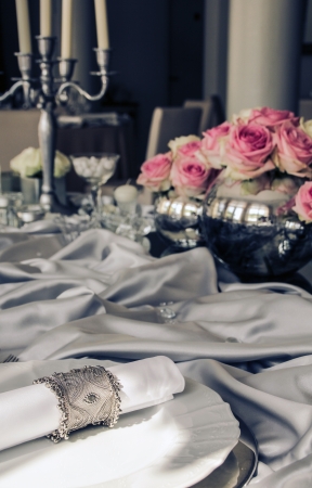 wedding table nice setupの写真素材