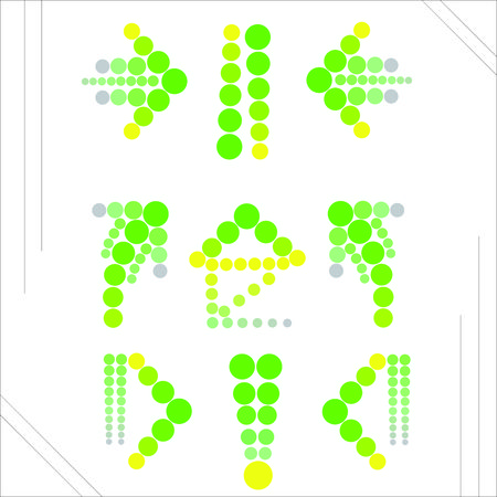 circle buttonのイラスト素材