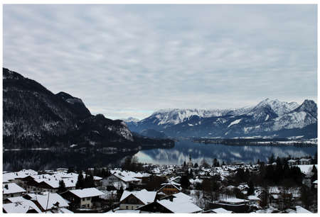 beautiful view of the Alpsの写真素材