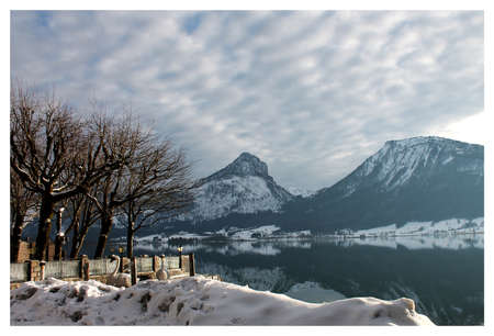 Vew of the Alps. Salzkammergutの写真素材