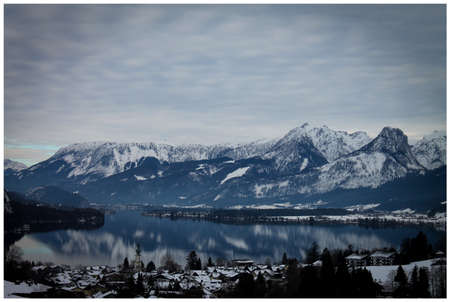 beautiful view of the Alpsの写真素材