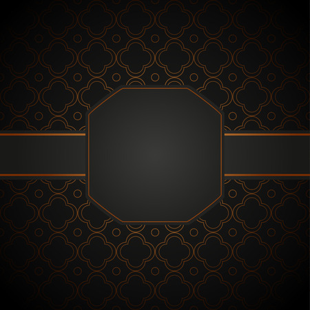 Luxury cover with gold pattern and place for text for your designのイラスト素材