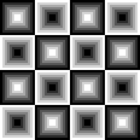 Seamless black and white pattern of squares in a checkerboard patternのイラスト素材