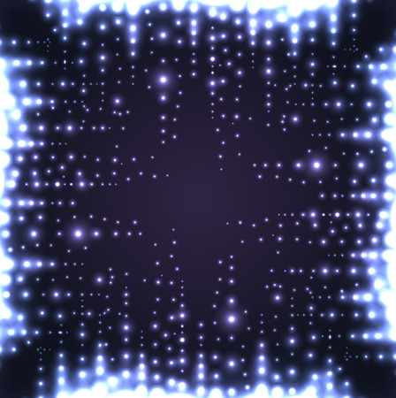 Square frame of musical equalizer with sequins. Vector element for your creativiのイラスト素材