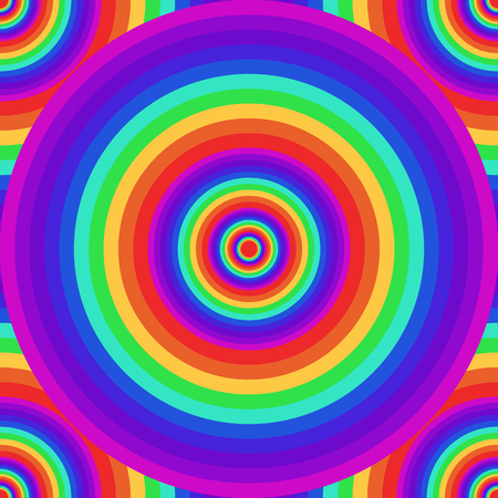 Seamless psychedelic rainbow texture. Abstract pattern for wrapping paper, wallpaper and your creativityのイラスト素材
