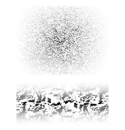 Set of grunge scuffs, scratches and  halftone. Vector element for your designのイラスト素材