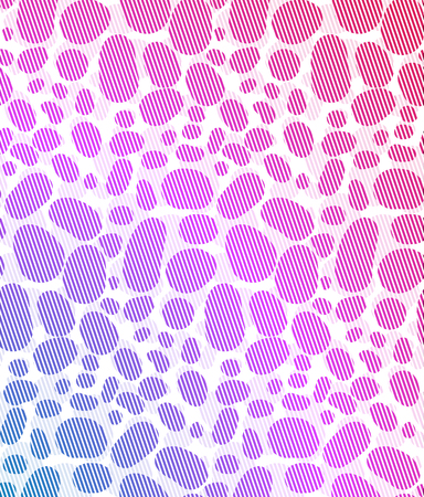 Neon skin of a leopard in stripes on a white background. Vector background for your design.のイラスト素材