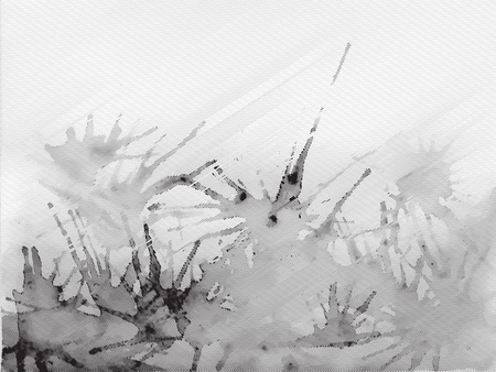 Watercolor engraving texture with splashes and divorces.のイラスト素材