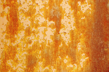 Orange old rusty old textured wall backgroundの写真素材