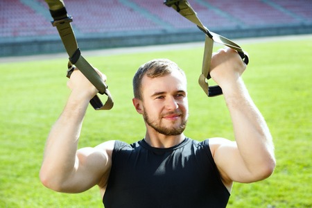 Man training with training loop