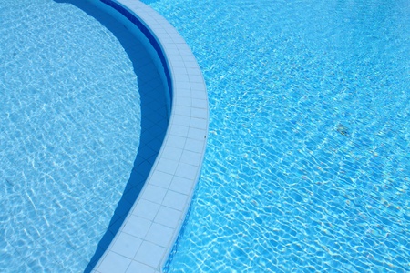 Outdoor shallow water swimming poolのeditorial素材