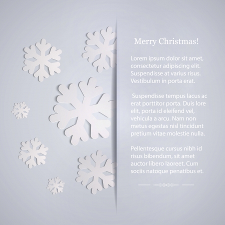 vector abstract Christmas background with snowflakes.のイラスト素材