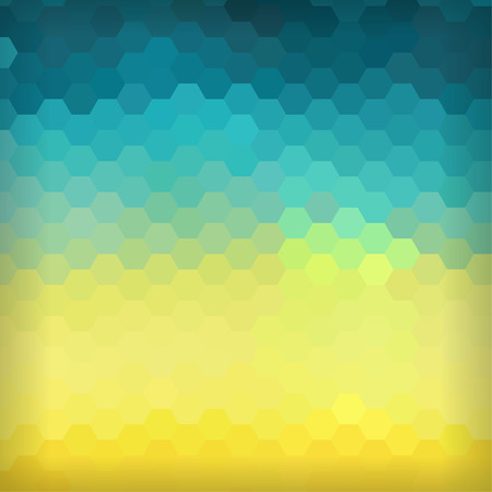 Vector bright colorful abstract background made of hexagon elements.のイラスト素材