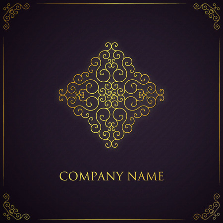 Vector golden logo template.のイラスト素材