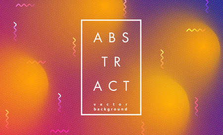 Abstract modern pop art vector frame in trendy memphis 80s-90s styleのイラスト素材