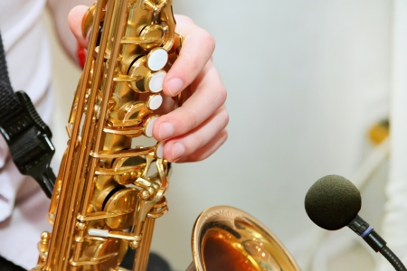 Saxophone playerの写真素材