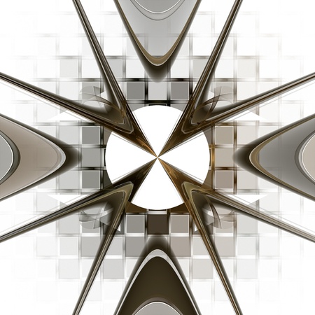 Fractal geometric pattern  Computer generated graphics の写真素材