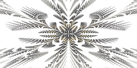 Fabulous symmetric pattern of the leaves  Computer generated graphics の写真素材